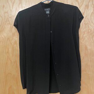 Club Monaco Black 100% Silk Blouse – Size XS